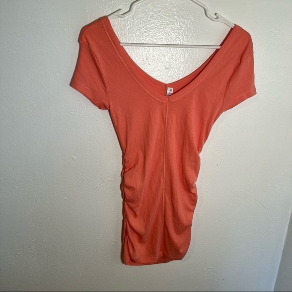 Tee Shop V-Neck Mini T-Shirt Dress Light Pink - Picture 8 of 10